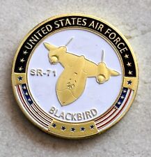 U S AIR FORCE SR-71 BLACKBIRD Challenge Coin picture