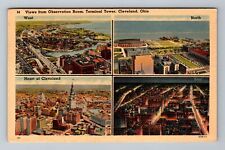 Cleveland OH-Ohio, Birdseye View Cleveland, c1946 Antique Vintage Postcard picture