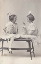 NW Traverse MI c.1910 RPPC Beautiful PECK Studio image pretty Prussing Girls picture