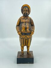 Vintage Ouro Artesania Spain Carved Wooden Figure Portly 9.5