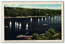 c1950's Boating Scene North West Arm Halifax Nova Scotia Canada Postcard picture
