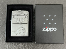 Zippo Lighter 2005 Pewter Billiards Surprise Emblem Vintage/NIB picture