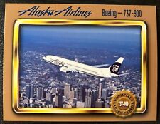 RARE Alaska Airlines 737-900 Launch Carrier Trading Card picture