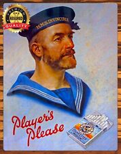Player's Navy Cut - Cigarettes - Player's Please - Restored - Metal Sign 11 x 14 picture