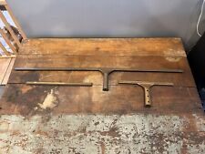 Vintage All Brass Squeegee Handles And Blade Set picture