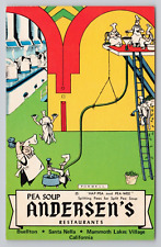 Pea Soup Andersen's Restaurants California Postcard 3174 picture