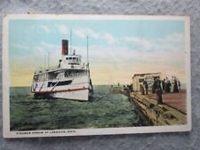 Antique Steamer S.S. Arrow At Lakeside, Ohio Postcard 1920 picture