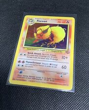 Original 1999 Shiny/ Holo Flareon Pokemon Card Rare Jungle Set picture