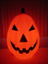 Vintage ENORMOUS Jack-O-Lantern Pumpkin Lighted Halloween Blow Mold Decor 28