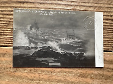 1916 RARE USS Memphis Shipwreck RPPC Santo Domingo Dominican Republic US Navy picture