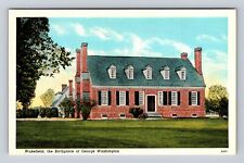 Wakefield MA-Massachusetts, Birthplace Of George Washington, Vintage Postcard picture