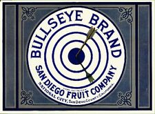National City San Diego Bullseye Lemon Crate Label Art Print picture