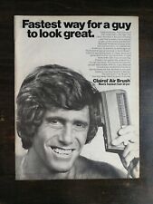 Vintage 1971 Clairol Air Brush Full Page Original Ad 324 picture