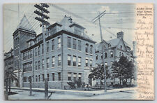 Wilkes Barre Pa Pennsylvania - Central High School -  Postcard - circa 1907 picture