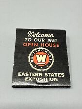 Vtg Matches Matchbook 1951 Westinghouse Big E Spriginfield MA picture