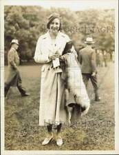 1934 Press Photo Princess Alexis Obolensky Attending Horse Races At Belmont Park picture