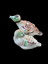 Vintage Pair of Ducks Salt & Pepper Shakers Made in Japan Collectible Birds 60s picture