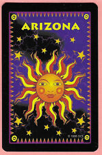Single Swap Playing Card, Arizona; Sun, Stars and lightning - Near Mint picture