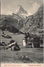 1910s ZERMATT Switzerland Swiss Alps Postcard 