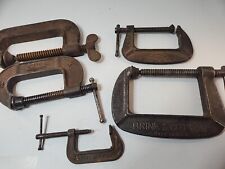 USA vintage C clamps lot Of 5, Jorgensen, B&C Brink And Cotton Etc ES3 picture