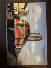 Vintage Linen Postcard “the Champion” Steamliner Miami, Florida Trains c1940s picture