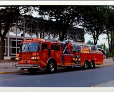 Original Sutphen Corp. Firefighting Apparatus Photo Springfield Aerial Tower T8 picture