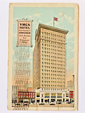 Chicago Illinois YMCA Hotel Vintage Postcard Postmark 1921 picture