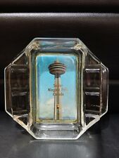 Vintage Skylon Niagara Falls Canada Heavy Glass Ashtray 5.5