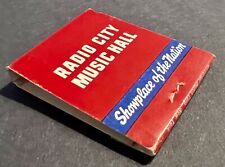Radio City Music Hall, Showplace of the Nation -VINTAGE Matchbook Good Condition picture