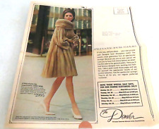 The Denver Dry Goods Private Fur Sale Colorado 1960s Vogue Advertising Mailer picture