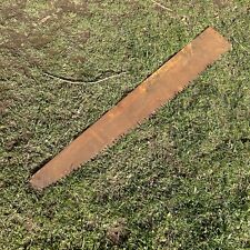 Antique One Man Saw Brown Metal Long (No Handle) Farm Tool Country Decoration picture