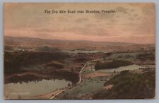 Ten Mile Road Near Brandon Vermont Green Mountain Nature Paintings Postcard picture