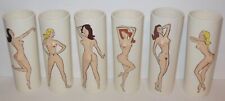 Vintage 1950's:  Nude Naked Woman Risque 3D Tumblers Rare complete set of (6) picture