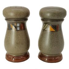 Rare DENBY MARRAKESH England Craftsman Salt & Pepper Shakers Pair picture
