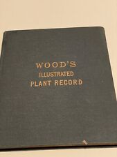 Wood’s illustrated plant record handwritten with pressed plants 1902 picture