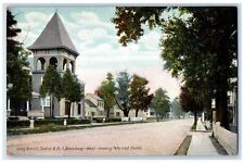 c1910's Long Branch Station B.N.J Broadway Church Scene New Jersey NJ Postcard picture