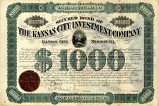 Kansas City Investment Co. - $1,000 - Investment Stocks and Bonds picture