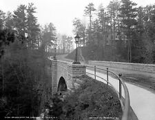 1890's Bridge over the Cascadilla River, Ithaca, NY Old Photo 8.5