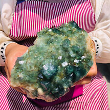 4.7LB Natural super beautiful green fluorite crystal mineral healing specimens. picture