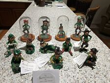 LEPRECHAUNS By Cheryl Gaer Barlow. Hand Crafted And Painted Collection Of 12 picture