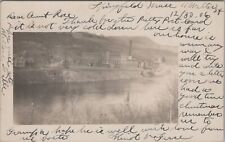 Springfield Massachusetts River Mill? Factory View 1907 RPPC Photo Postcard picture