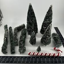 Dept 56 Snow Village Accessories Trees Pines Bushes Shrub 10 Total Christmas picture