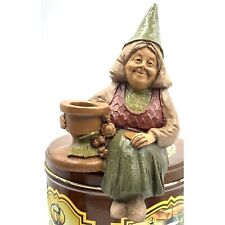 Tom Clark Gnome JACKIE B QUICK Figurine 81 Candle Stick Holder Shelf Sitter Book picture