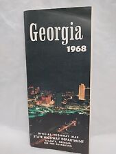 Vintage 1968 Georgia Official Highway Map State Highway Department picture