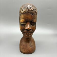 Vintage African Hand Carved Bust ~ 10
