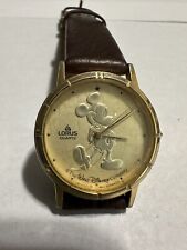 Vintage Lorus Y481-1720 Quartz Walt Disney Mickey Mouse Watch. New Battery. picture
