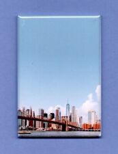 BROOKLYN BRIDGE *2X3 FRIDGE MAGNET* EAST RIVER NEW YORK CITY MANHATTAN CABLES picture