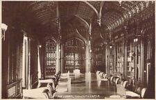 RPPC The Library , Taymouth Castle Scotland Vtg Postcard M24 picture