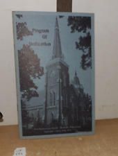 VINTAGE DEDICATION PROGRAM 1972 1ST PRESBYTERIAN CHURCH MEADVILLE PENNSYLVANIA picture