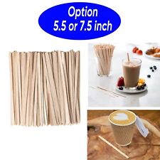500/1000 Count 7.5 Inch Wooden Coffee Stirrers - Wood Stir Sticks picture